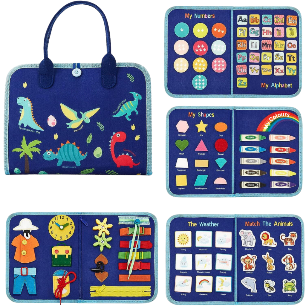 Busy Board for Toddlers Year Old Boys, Sensory Busy Book