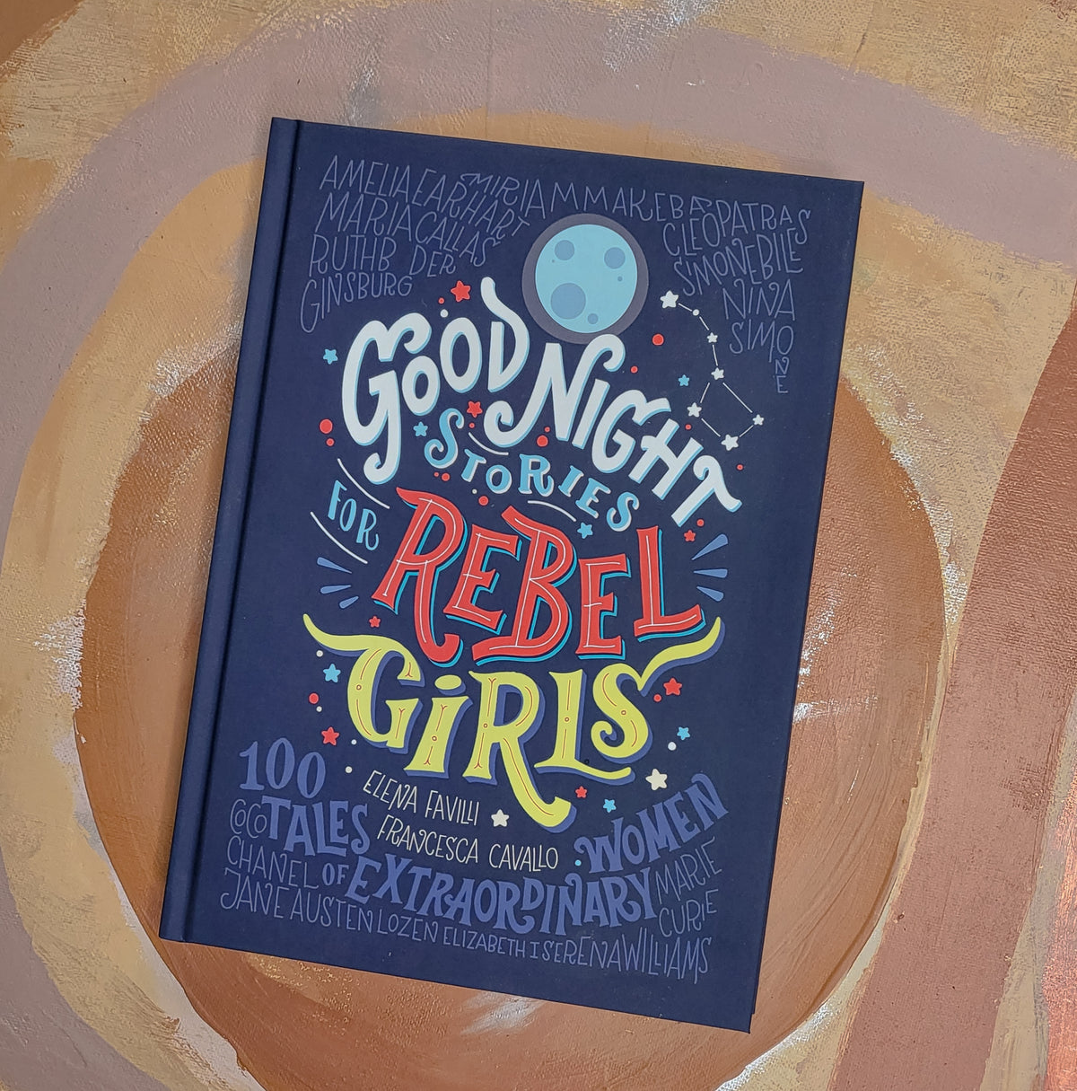 image of a children's book called Goodnight Stories For Rebel Girls. 
