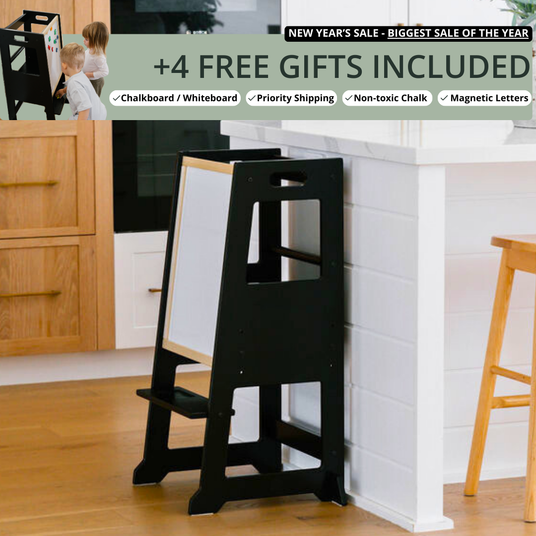 Slimline Learning Tower | Black