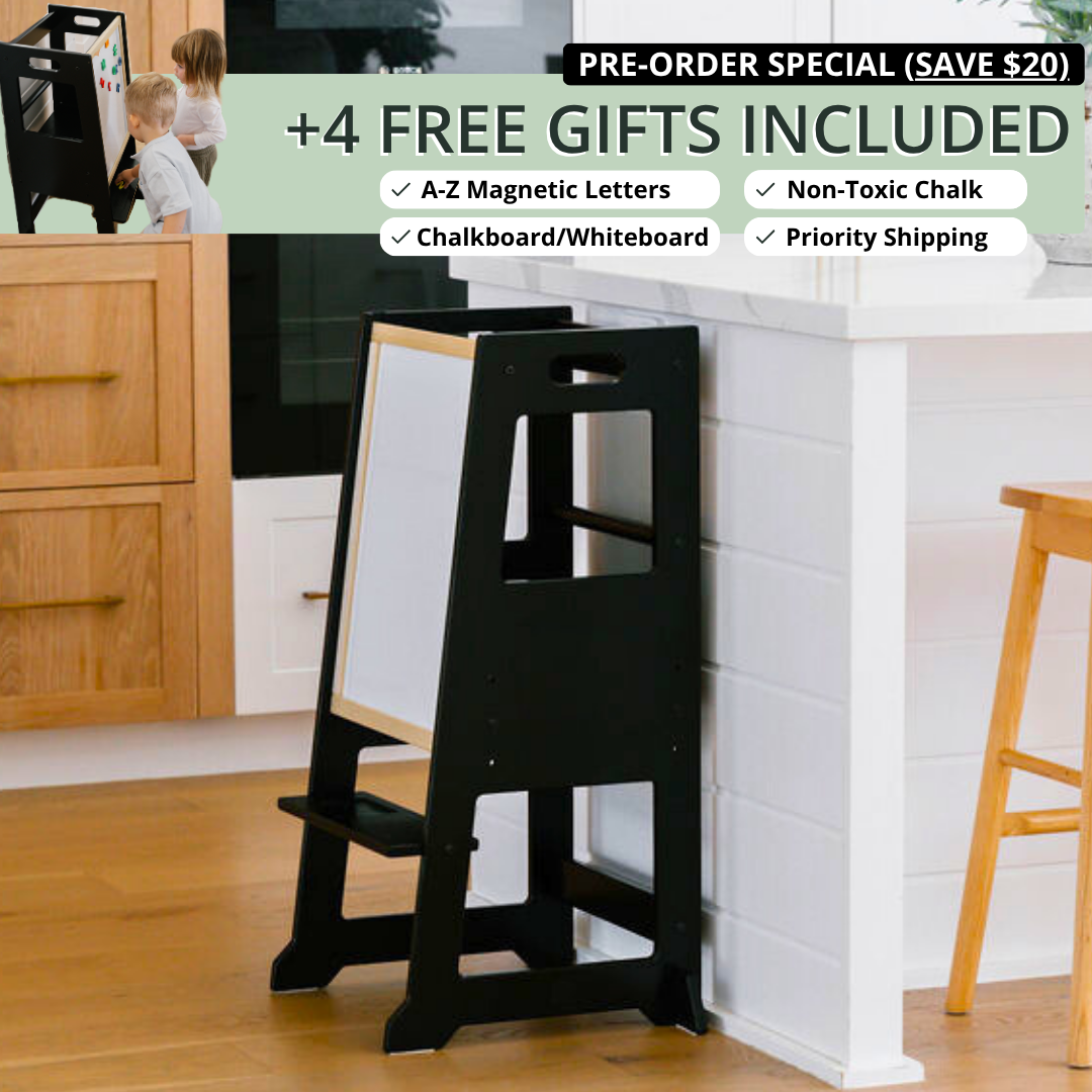 Slimline Learning Tower | Black
