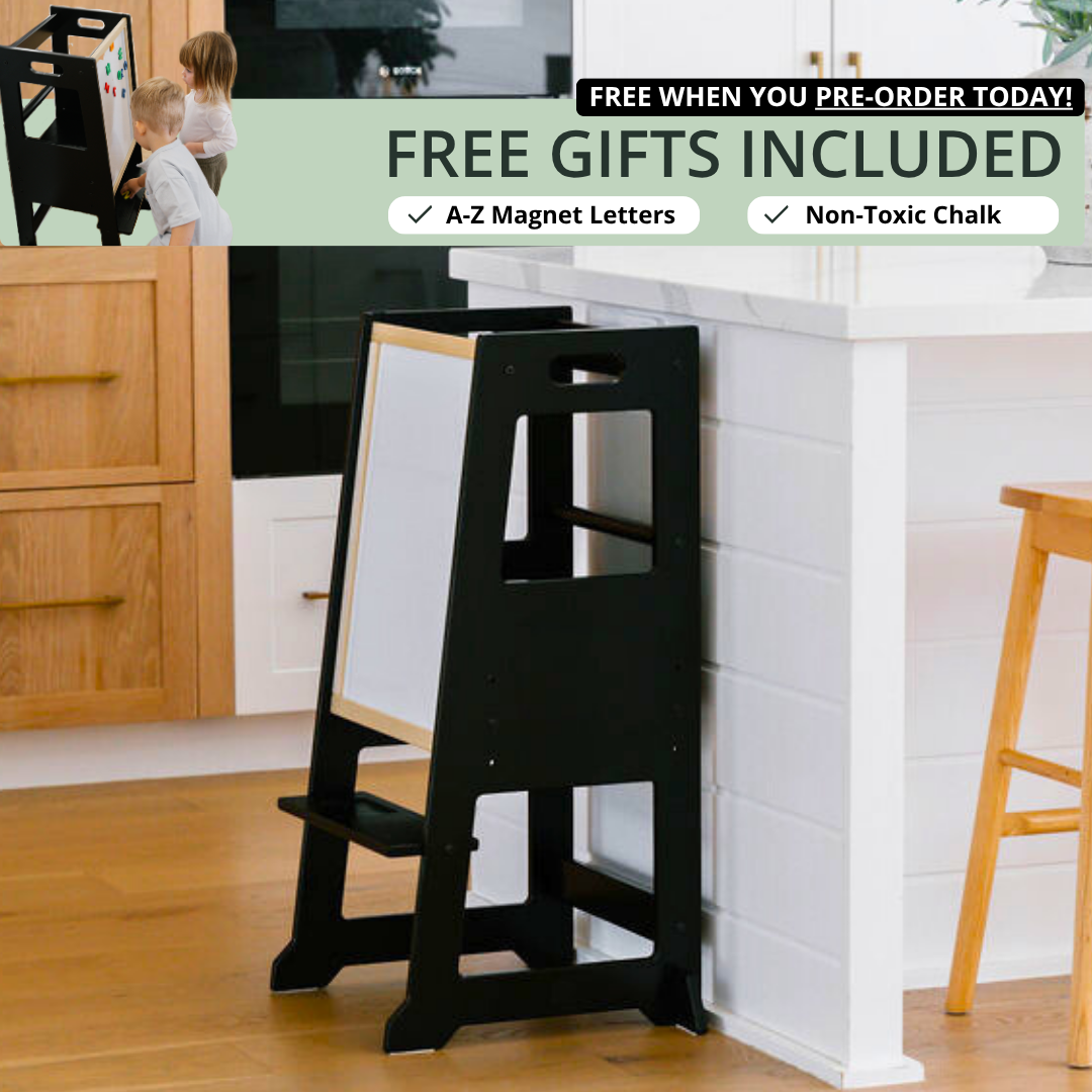 Slimline Learning Tower | Black