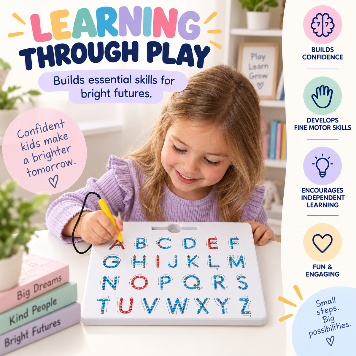 Magnetic Letter Tracing Board