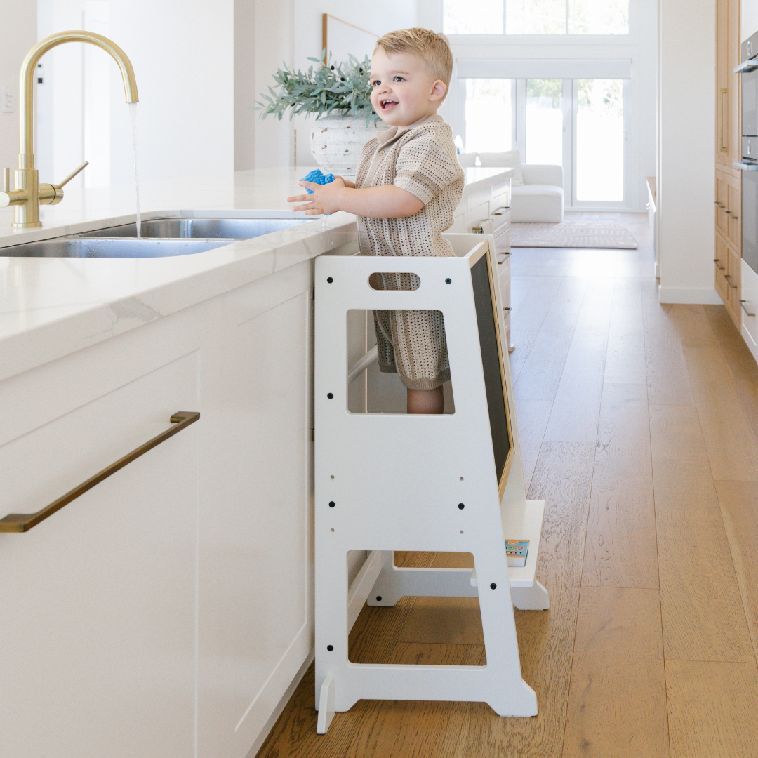 Slimline Learning Tower | White