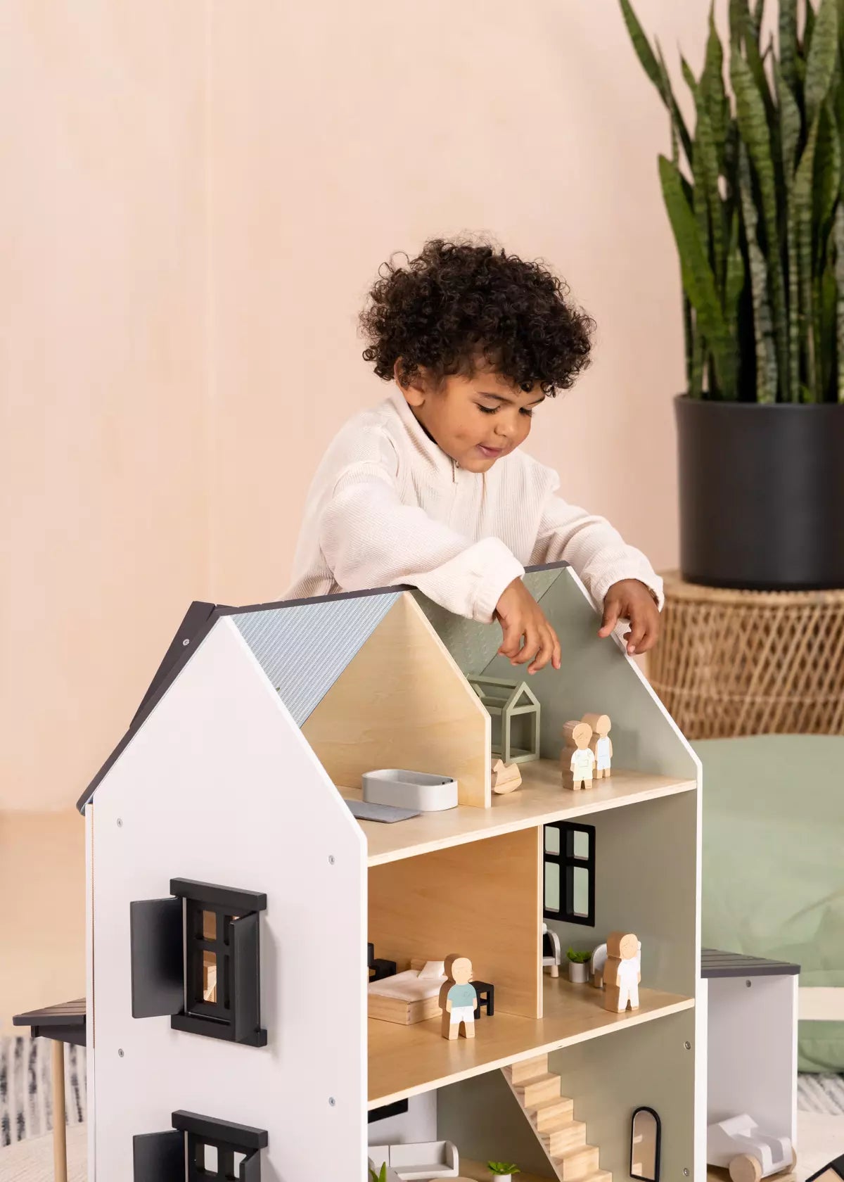 Wooden Doll House Kitchen Furniture Accessories 11 pcs Little Big Learning